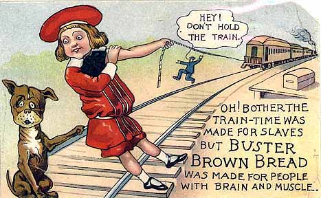 Buster Brown Trade Card: Buster Brown Bread 